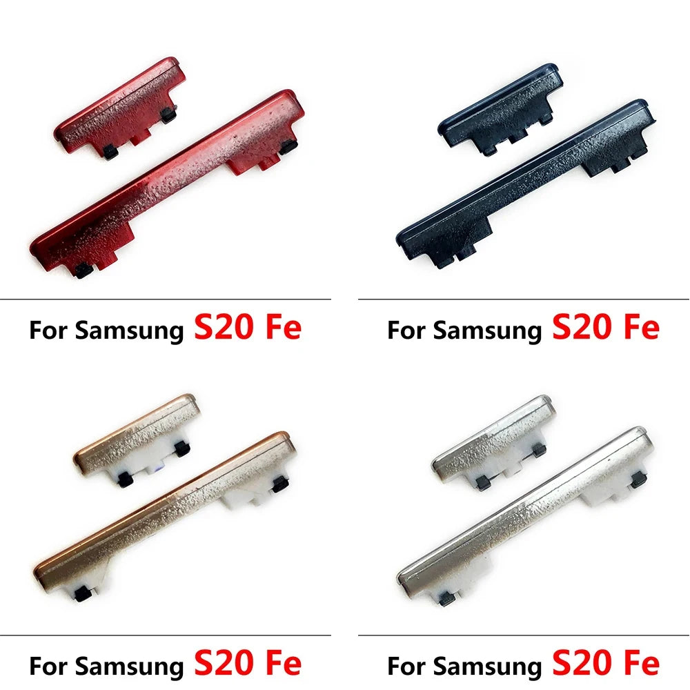 50Pcs/Lot, New For Samsung S10 S20 S21 S22 S23 S24 S25 Plus Ultra Power Button + Volume Side Button Replacement Parts Samsung phone repair parts