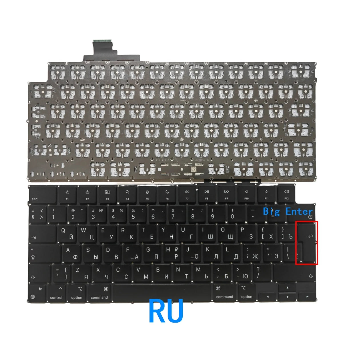New US Russian Language  Keyboard For Apple MacBook Air M2 Retina 13.6" A2681 2022 Year Notebook PC Replacement Keyboard  MACBOOK laptop repair parts