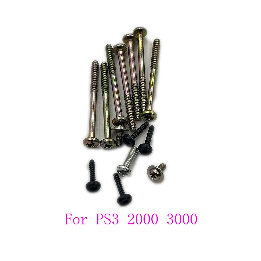 For PS3 Fat Slim 2000 3000 4000 Screws Screw Kit For Xbox360 Console Game console repair parts