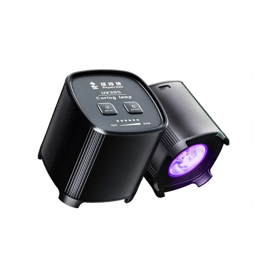 Qianli Repair Man UV395 LED UV Curing Lamp Type-C Provides Power Adjustable Timing for UV Glue Solder Mask Resin Glue Solidify Professional Repair Tools
