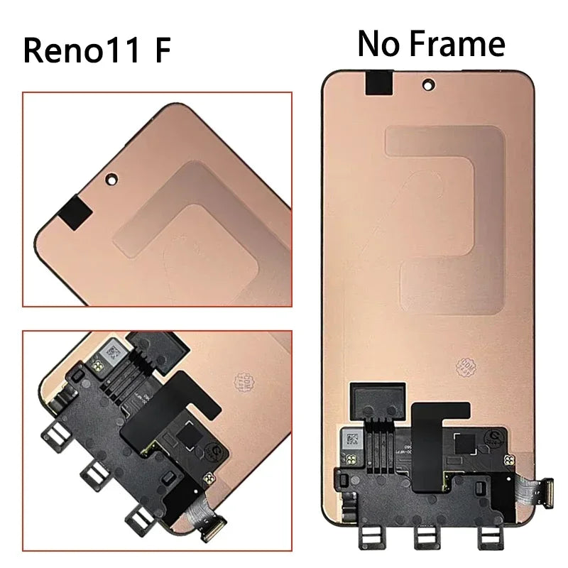 Reno 11 Pro Display For Oppo Reno11 Reno 11 (China) LCD CPH2599 PJH110 CPH2607 Display+Touch For Oppo Reno 11F CPH2603 Oppo phone repair parts Realme phone repair parts