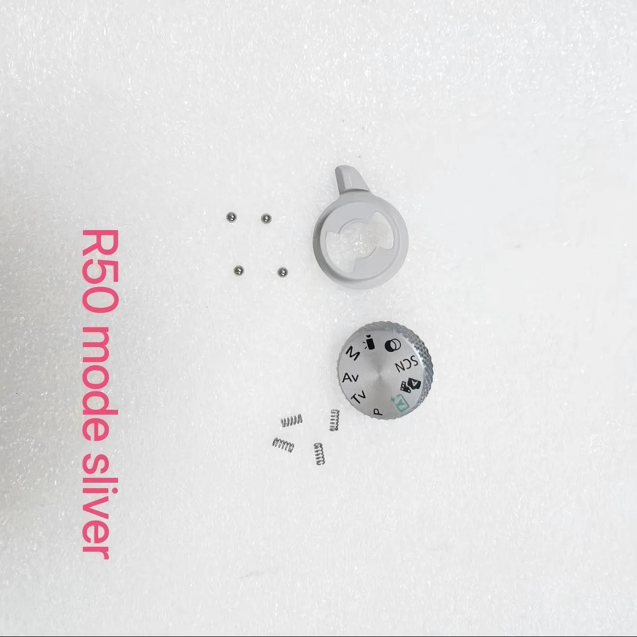 New Top Cover Mode Dial Wheel Assy Repair Parts On OFF Button for Canon EOS R50 r50 Camera Replacement Parts Silver  Digital Camera repair parts