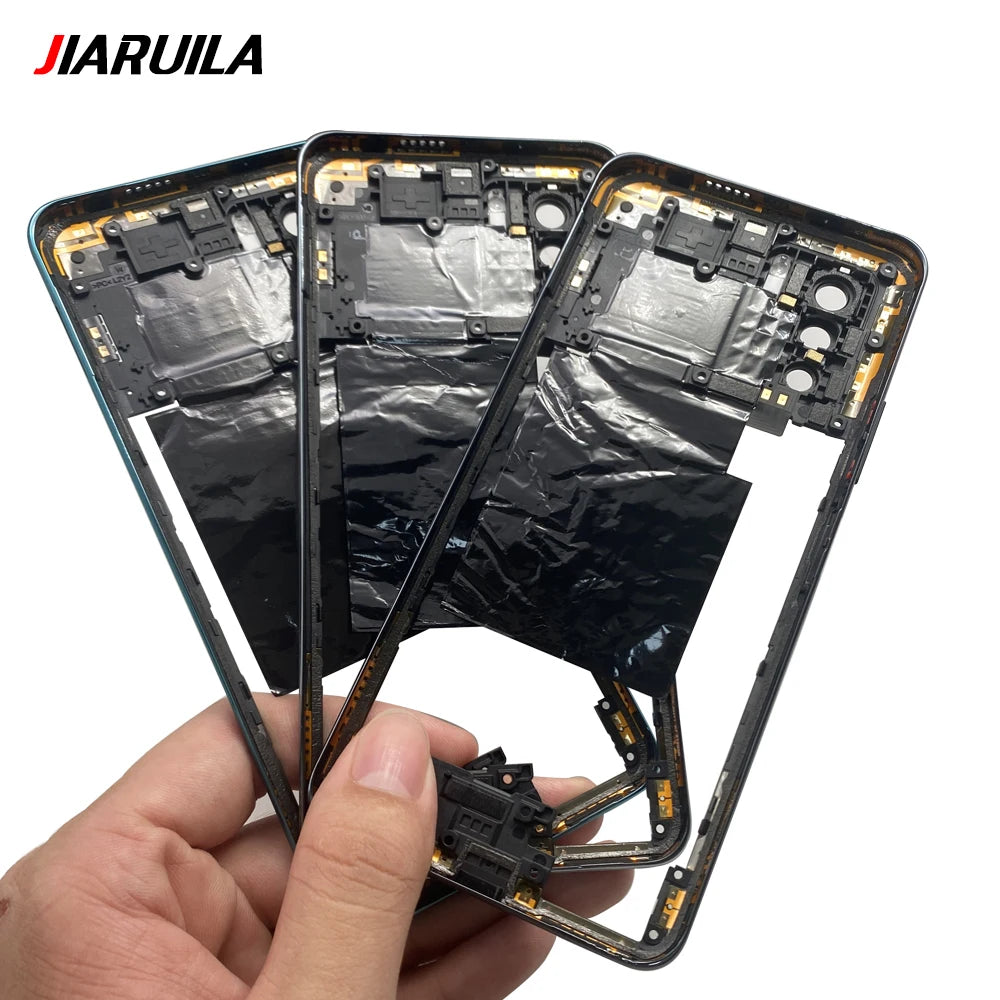 10Pcs, Middle Frame Housing For Xiaomi Poco X3 X4 GT X4 X5 M5s M4 Pro 4G 5G Middle Frame Holder Cover Frame Volume Key Parts  Xiaomi  Xiao mi phone repair parts