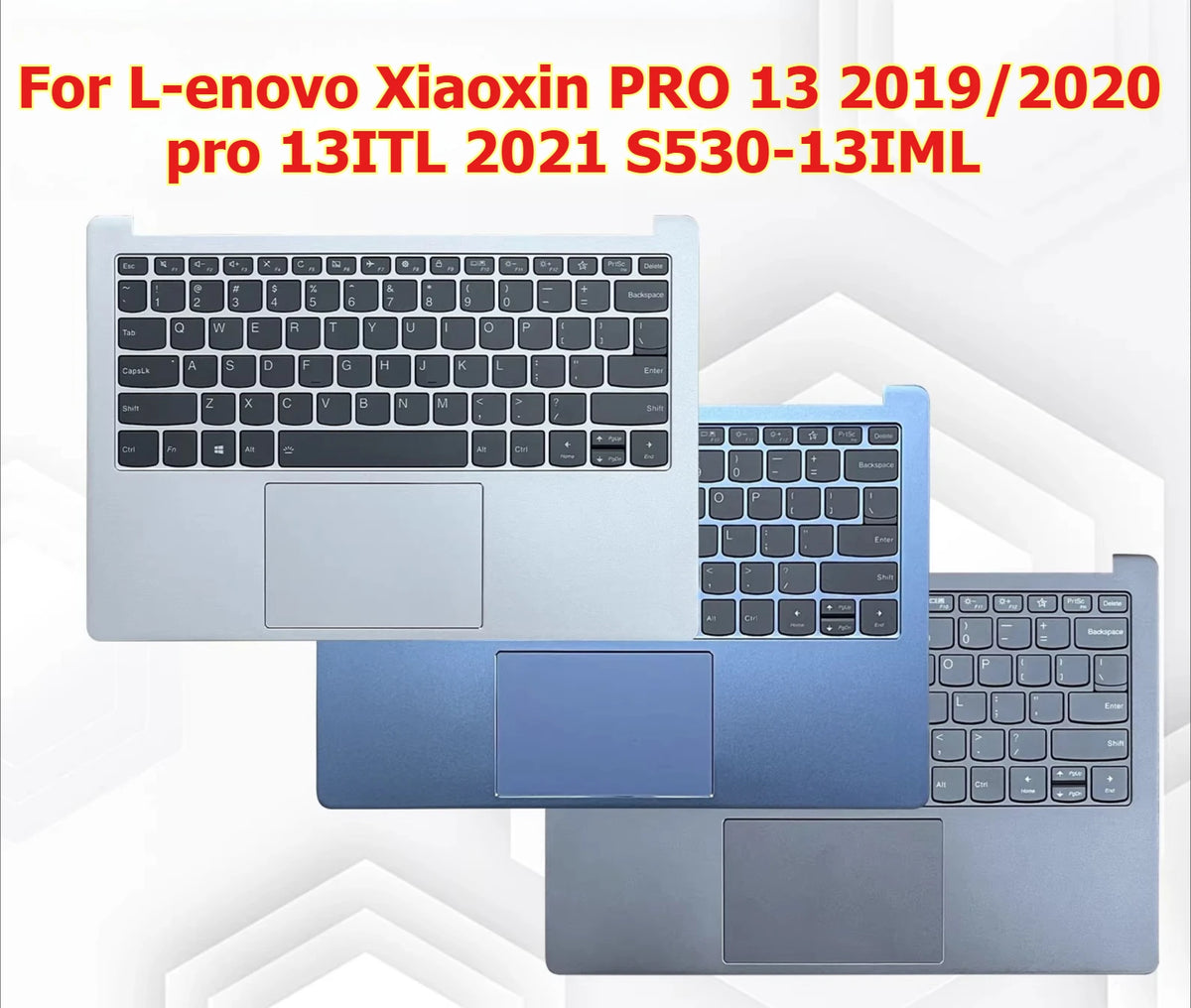 Upper case keyboard for Lenovo Xiaoxin PRO 13 2019/2020 pro 13ITL 2021 S530-13iml topcase palmrest touchpad c shell cover Lenovo laptop repair parts