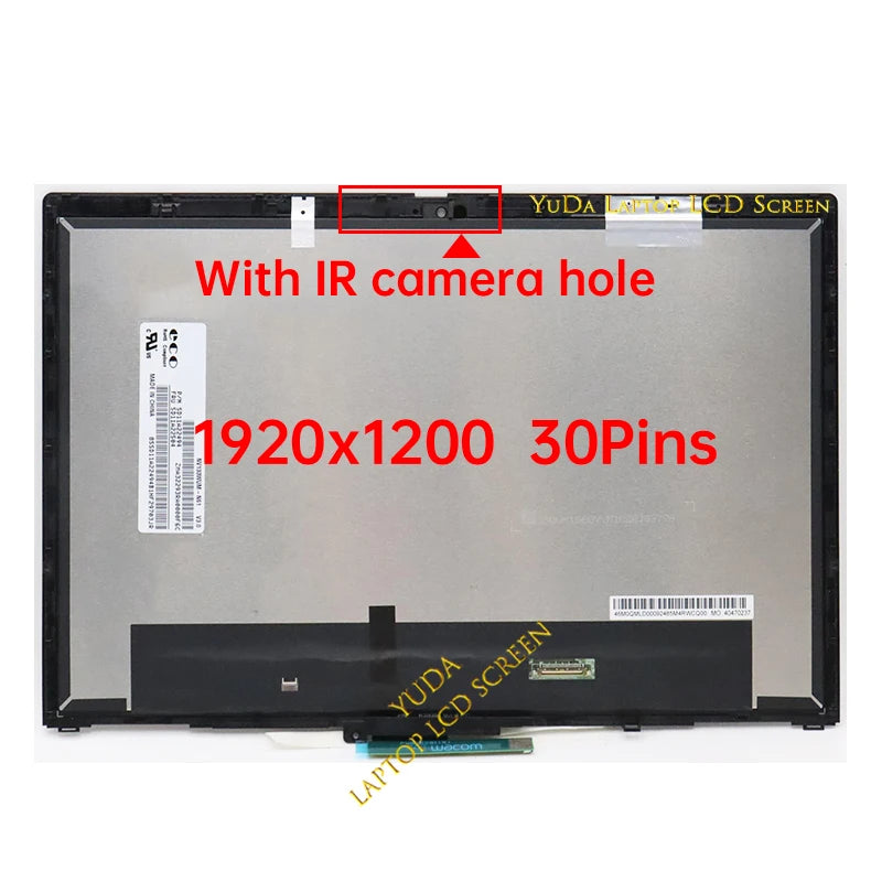13.3 Inch Touch Screen For Lenovo ThinkPad X13 Yoga Gen 3 Type 21AW 21AX LCD Display Digitizer + With Frame Assembly Replacement Lenovo laptop repair parts