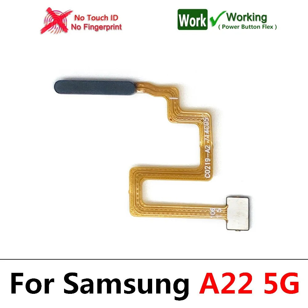 New For Samsung A12 A22 A32 4G 5G Fingerprint Sensor Home Return Key Menu Button Flex Ribbon Cable Samsung phone repair parts