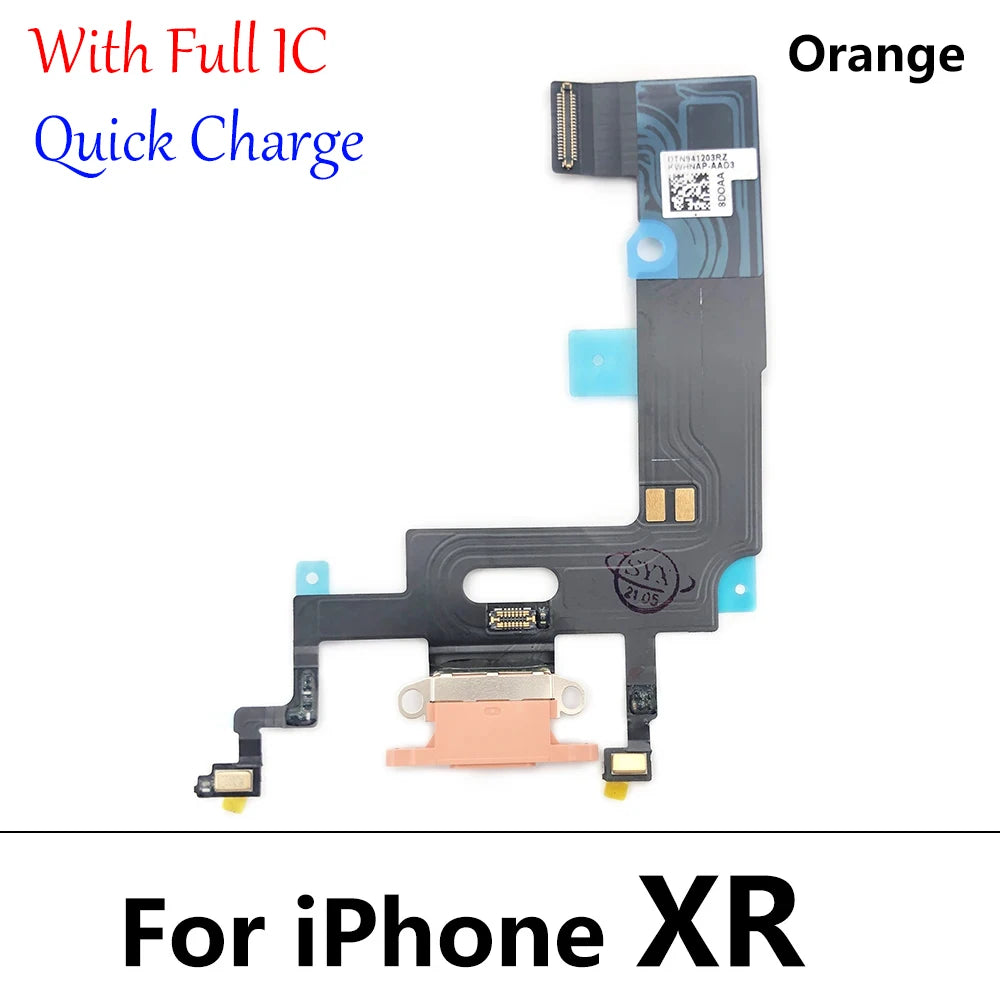 New For iPhone X XR XS Max Dock Connector Micro USB Charger Charging Board Port Flex Cable Microphone Board iPhone phone repair parts