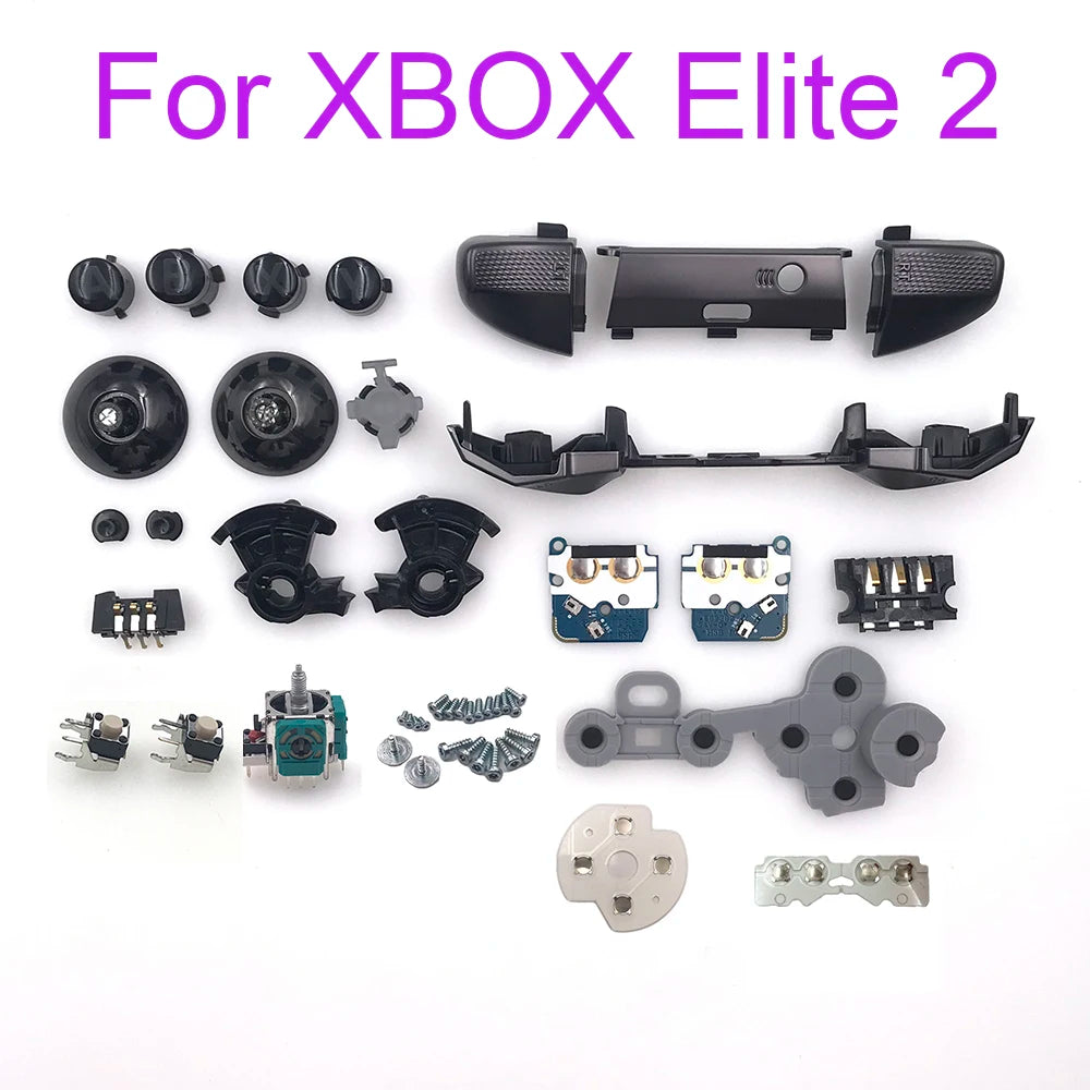 Replacement For Xbox One Elite Series 2 Controller Shell LB RB Bumper Power Button LT RT Trigger Middle Frame Accessories Kit Game console repair parts