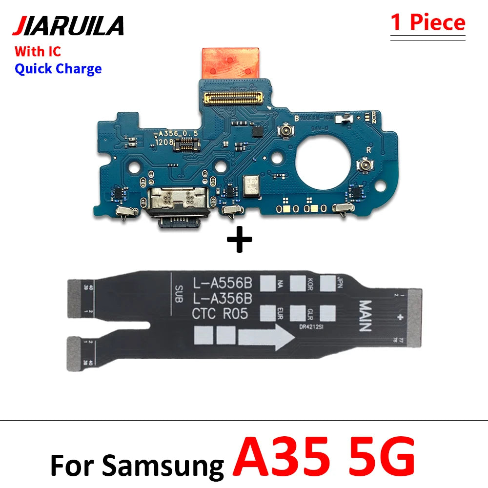 New For Samsung A15 A25 A35 A55 A16 A26 A56 A17 4G 5G USB Charging Port Board Connector Port Main Mainboard Flex Cable Samsung phone repair parts