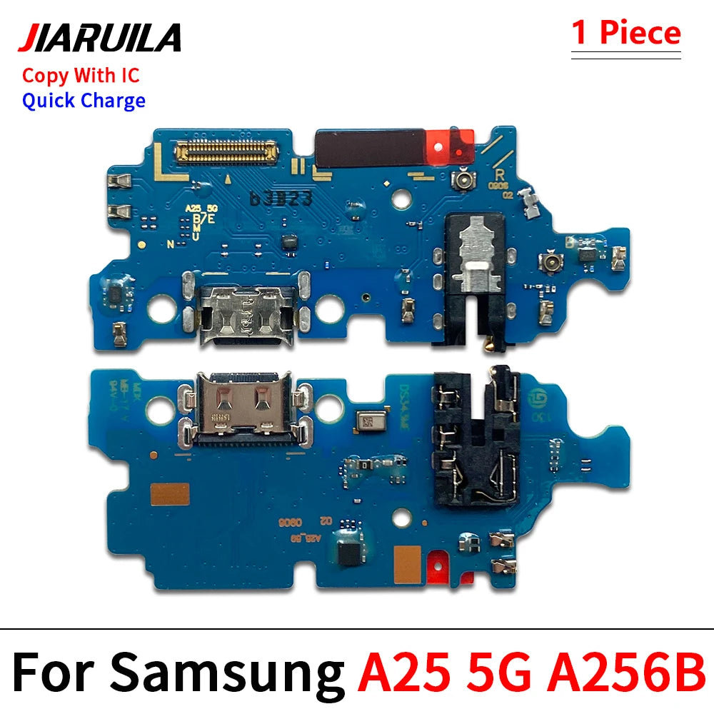 50Pcs, USB Charging Port Dock Charger Plug Connector Board Flex Cable For Samsung A05 A05s A15 A25 A35 A55 A06 A16 5G 4G Samsung phone repair parts