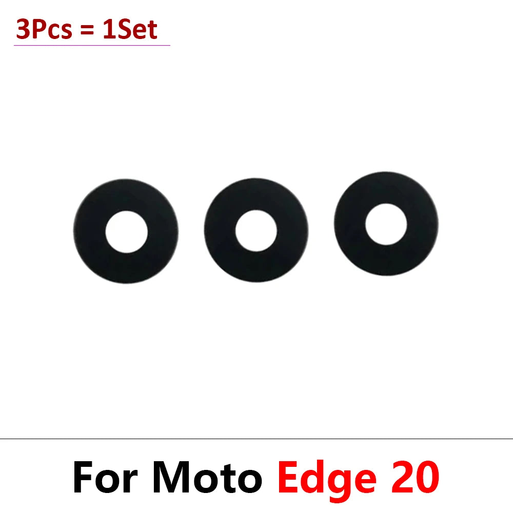 10Pcs, Camera Glass For Motorola Moto Edge 20 30 40 Pro Lite Neo Fusion Rear Back Camera glass Lens With Glue Adhesive Motorola phone repair parts
