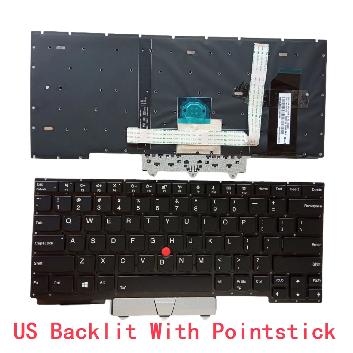 New US Spanish Arab Portuguese Laptop Backlit Keyboard For Lenovo Thinkpad E14 GEN1 Notebook PC Replacement Lenovo laptop repair parts