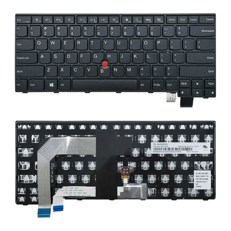 Upper case keyboard for Lenovo S2 T460s T470p T480 E431 E440 E450 T495 T490S keyboard keycap Lenovo laptop repair parts