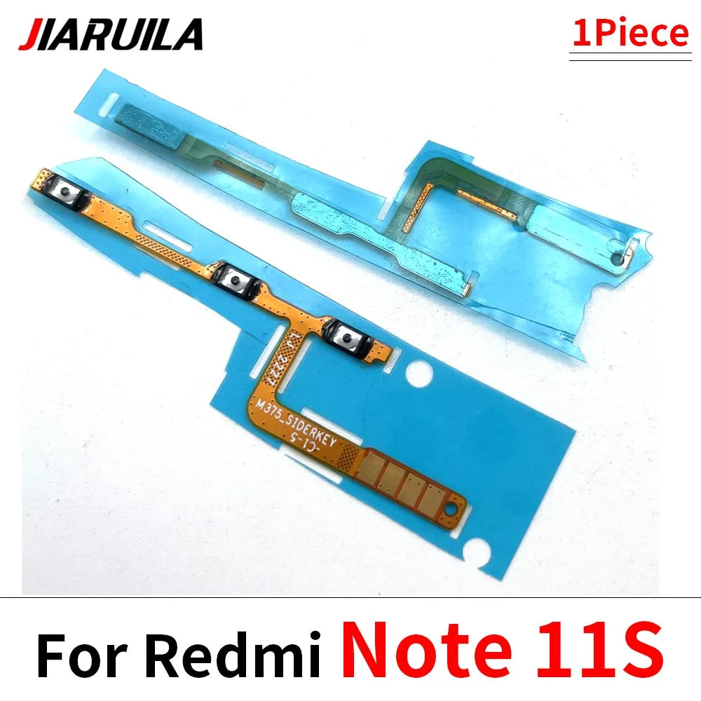 50Pcs, Volume Button Power Switch On Off Button Flex Cable For Xiaomi Redmi 7 7A 8 8A 9 9A Note 7 8 8T 9 10 10s 11 11s Pro 9s  Xiaomi  Xiao mi phone repair parts
