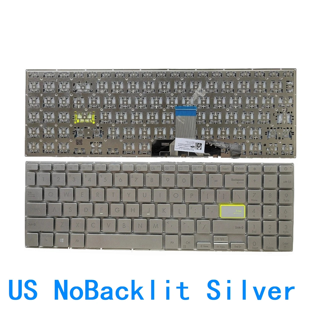 New US Russian Spanish Language  Backlit Keyboard For ASUS Vivobook E510 L510 X521 E510MA L510M X521UA X521IA X521J X521F ASUS laptop repair parts