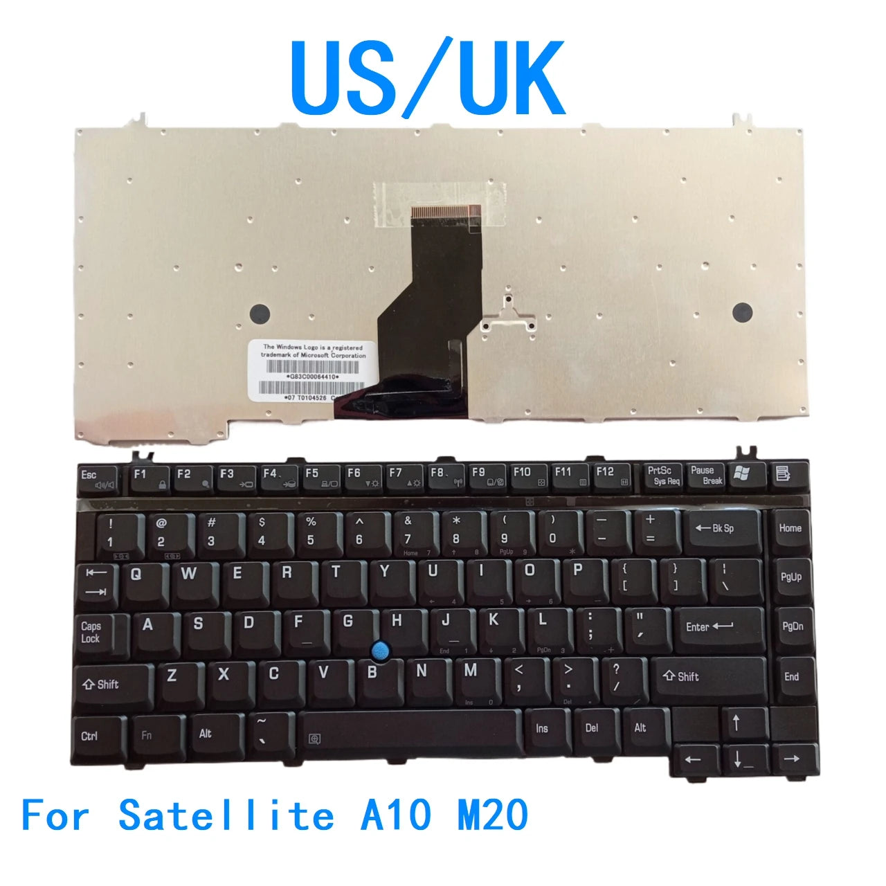 New US UK Language  Keyboard For Toshiba Satellite A10 M20 Notebook PC Replacement Keyboard