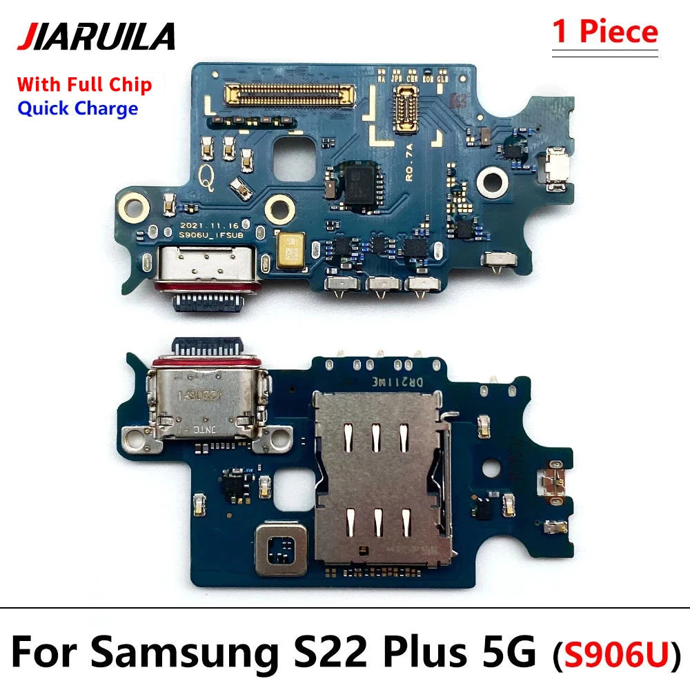 USB Charging Board Port Dock Charger Connector Flex Cable For Samsung S22 Plus Ultra 5G S908B S901B S906B Samsung phone repair parts