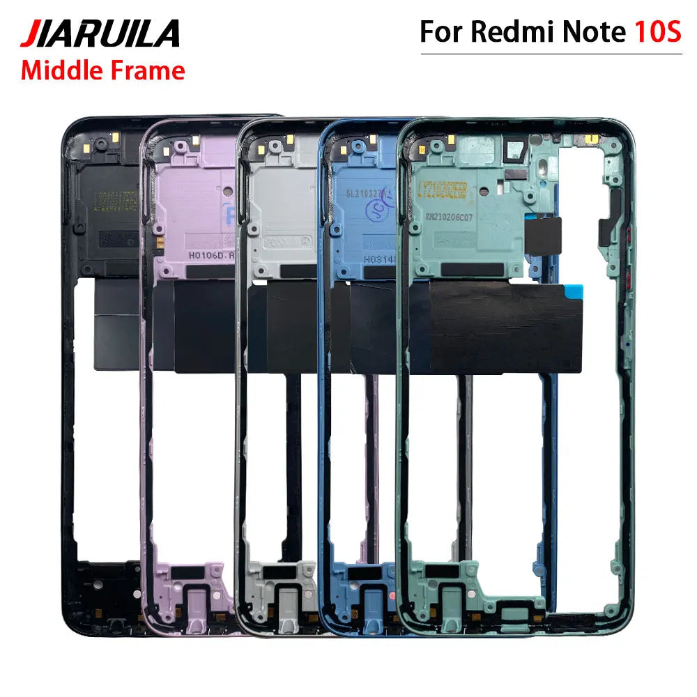 10Pcs/Lot,  New For Xiaomi Redmi Note 10 / Note 10s / Note 10 Pro Middle Frame Bezel Middle Plate Replacement Parts  Xiaomi  Xiao mi phone repair parts