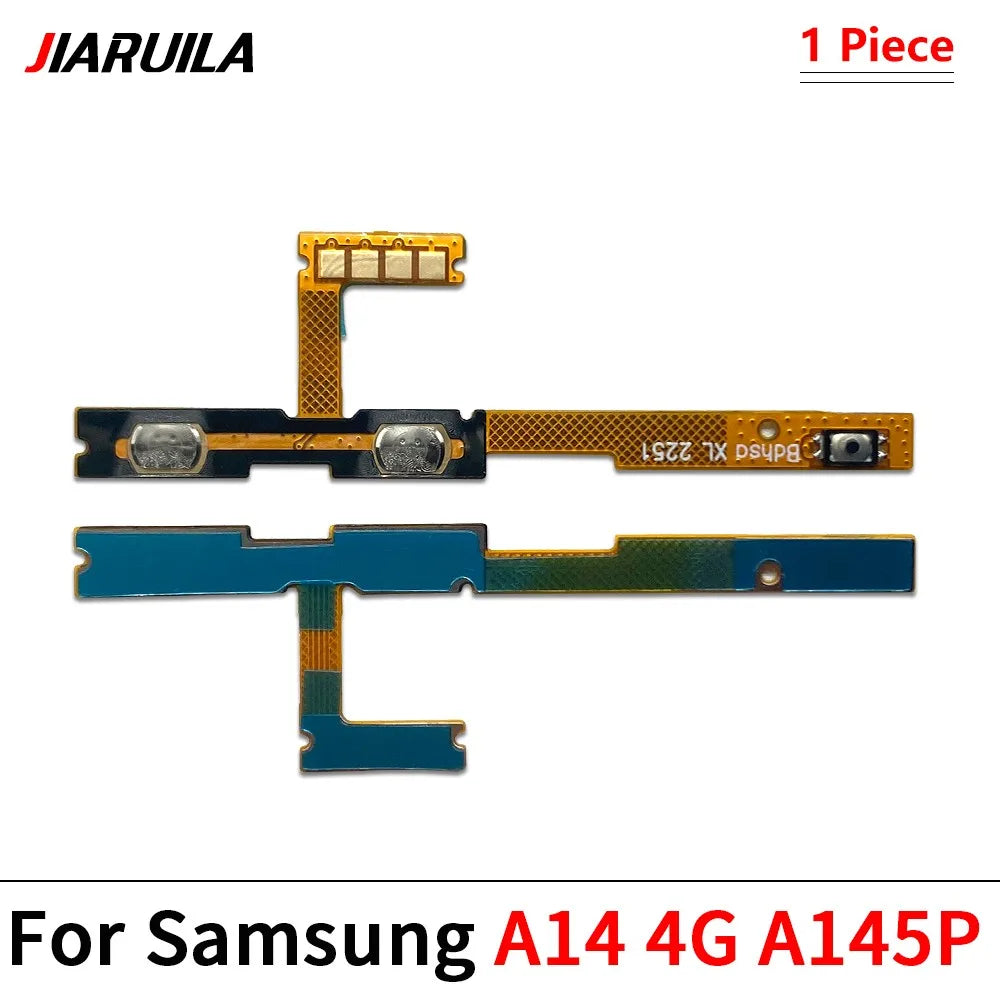 50Pcs, Power on off Volume Key Button Flex Cable For Samsung A13 A23 A33 A73 A53 A14 A24 A34 A54 A15 A35 A55 A04 A05 A05 4G 5G Samsung phone repair parts