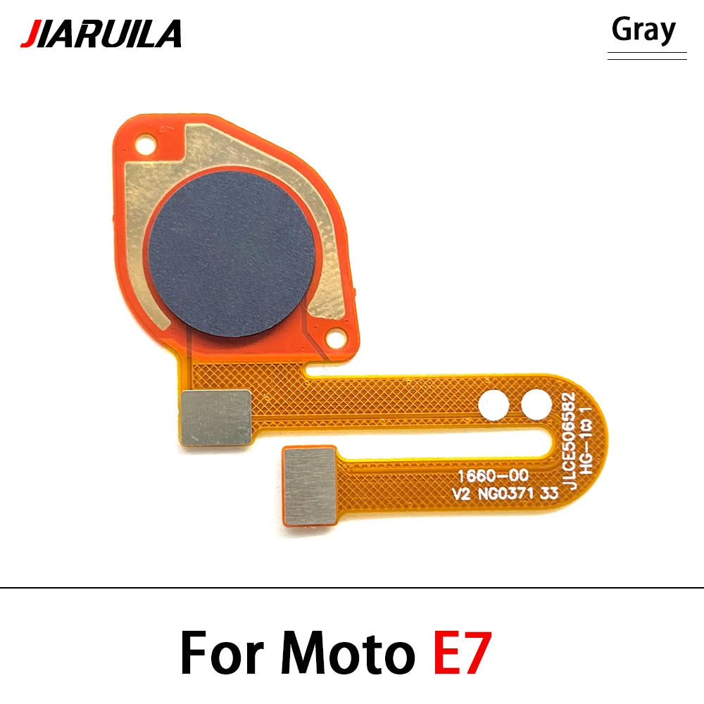 10Pcs/Lot, Home Button FingerPrint Touch ID Sensor Flex Cable For Motorola Moto E20 E32 E40 E6s E7 Plus Power Motorola phone repair parts