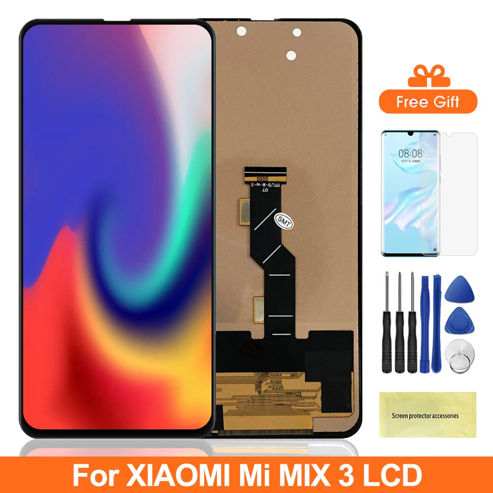 Mix 3 Display Screen Replacement, for Xiaomi Mi Mix 3 Mix3 M1810E5A LCD Display Digital Touch Screen Assembly Xiaomi phone repair parts