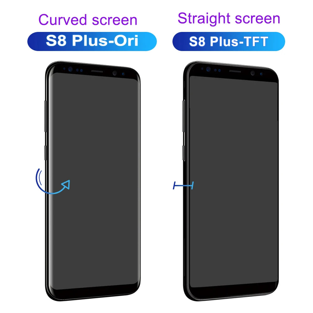 TFT For Samsung Galaxy S8+ G955F Lcd Display Digital Touch Screen S8 Plus Display Screen Assembly Replacement Parts With Frame Samsung phone repair parts