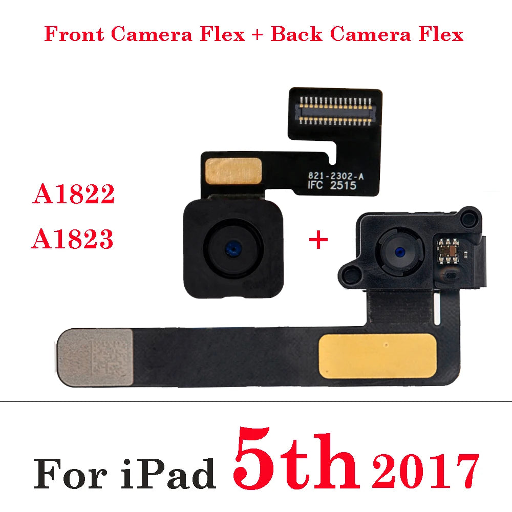 Main Small Face Front Big Rear Back Camera Flex Cable For iPad 5 6 7 8 9 A1822 A1823 A1893 A1954 A2197 A2270 A2428 A2602 A2603 iPad tablet repair parts