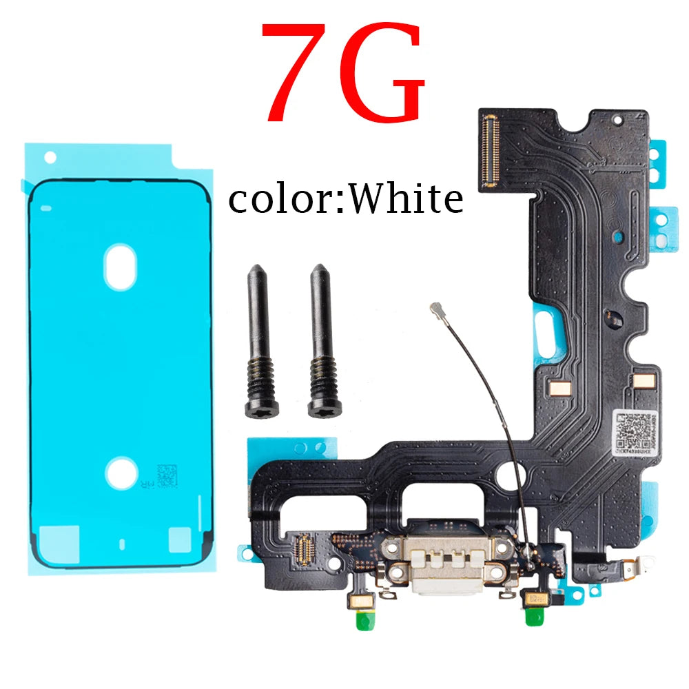 1set Charging Flex Cable for iPhone 7 8 Plus X XS Max XR Charger Dock Connector USB Port Repair Part iPhone phone repair parts