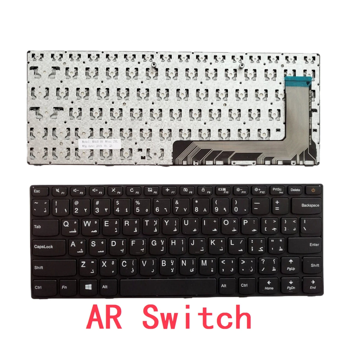 New US Spanish Latin Arab Brazil Laptop Keyboard For Lenovo IdeaPad 110-14 110-14ISK Notebook PC Replacement Lenovo laptop repair parts