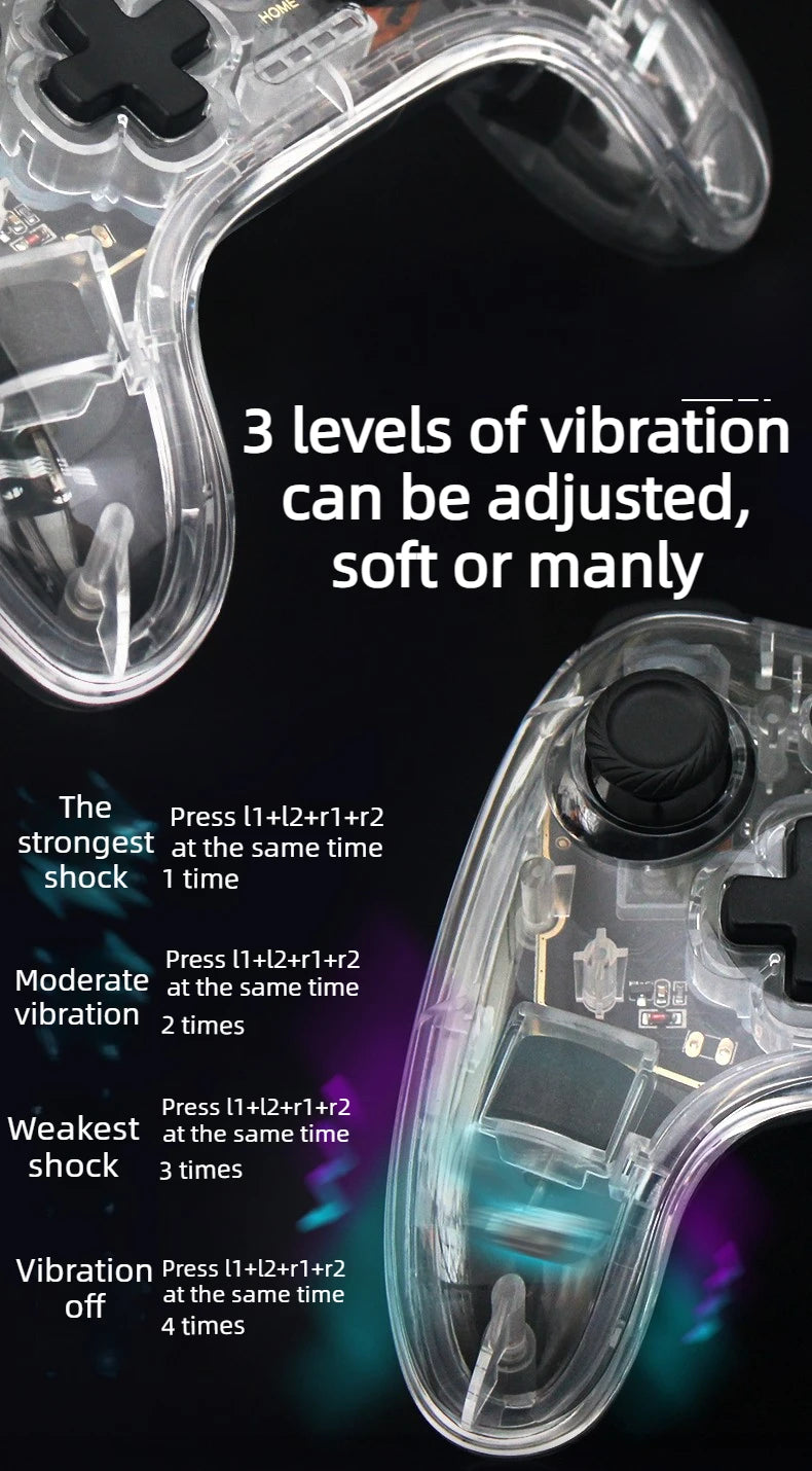 Wireless Bluetooth game controller Console Joypad Joystick for N-intendo S-witch Pro PC mobile phones vibration wake-up Gamepad  Game console accessories