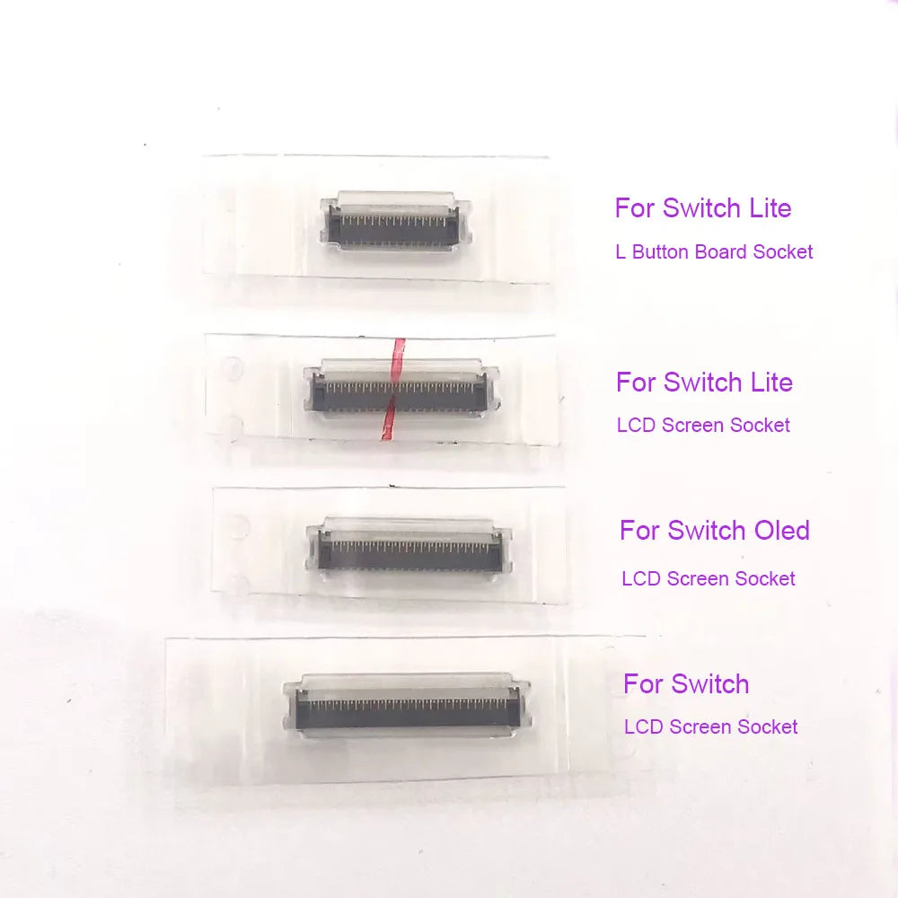FPC Female Socket Motherboard LCD Display Screen Flex Cable Clip Ribbon Connector For Nintendo Switch NS Lite Oled Game console repair parts