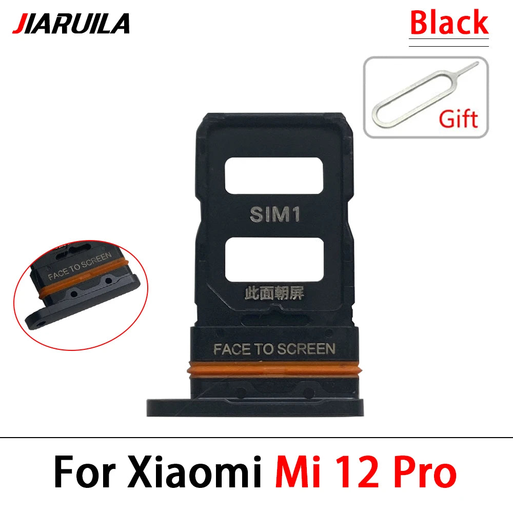 New For Xiaomi Mi 12 12T Pro 12 Lite 12s SIM Card Slot SD Card Tray Holder Adapter Replacement Parts  Xiaomi  Xiao mi phone repair parts