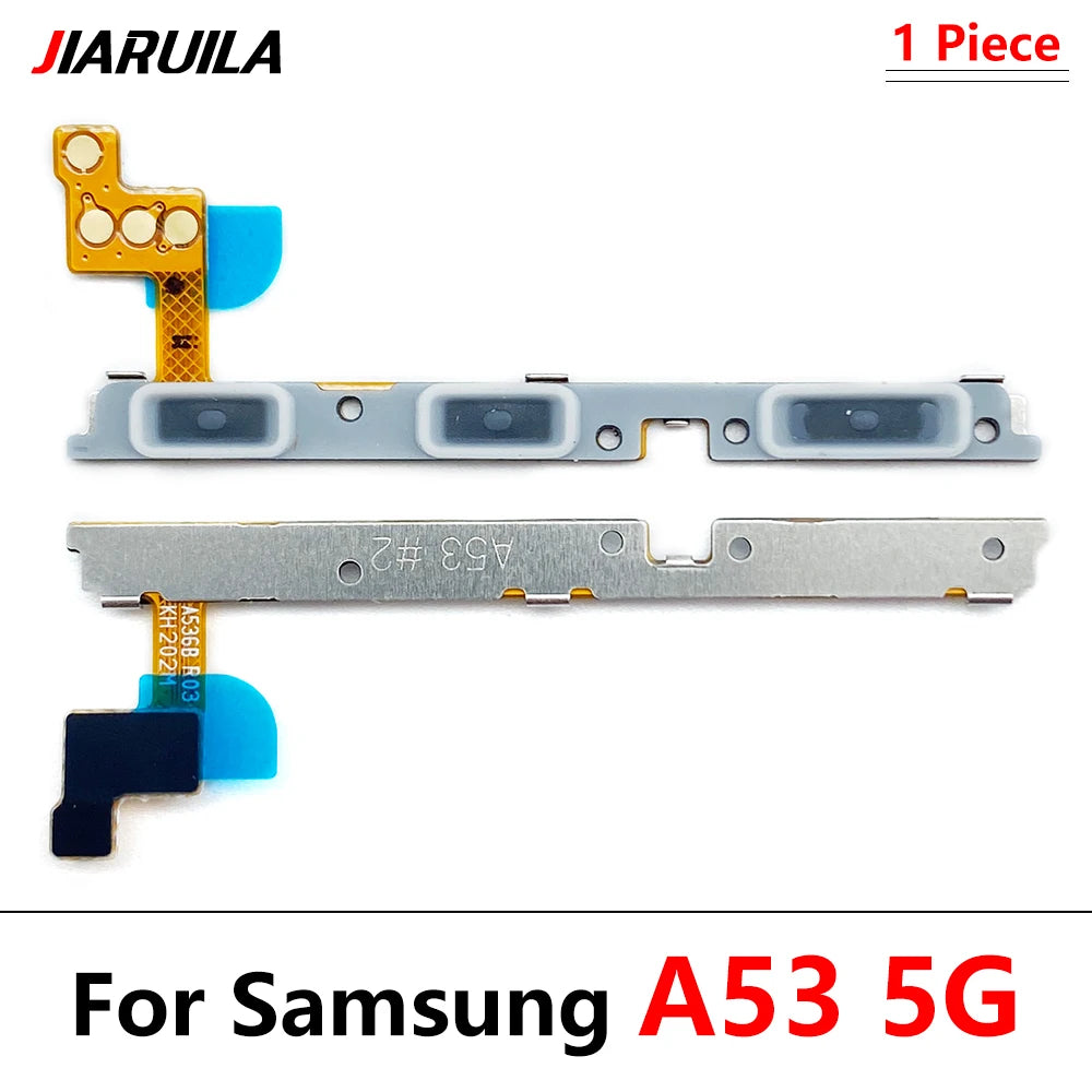 10Pcs, Power on off Volume Key Button Flex Cable For Samsung A02S A22 A32 A52 A72 A03s A03 Core A04 A04s A13 A33 A53 A73 5G 4G Samsung phone repair parts
