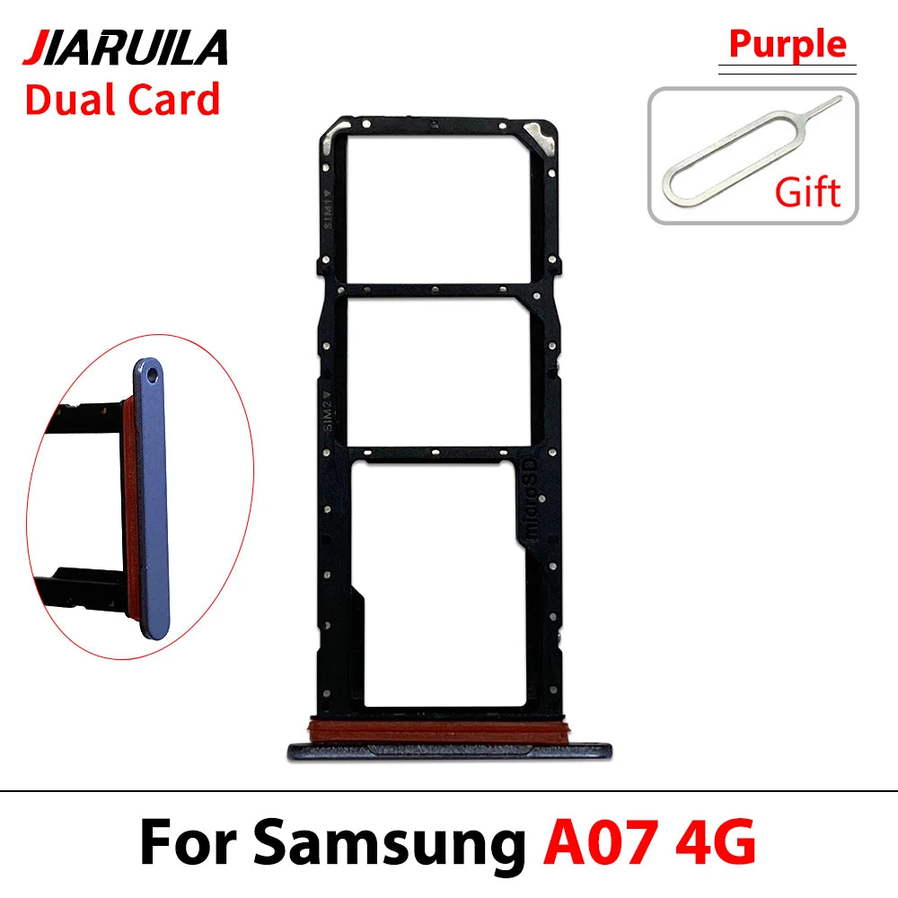 New For Samsung A07 A17 4G 5G Dual SIM Card Tray Slot Holder Adapter Accessories Samsung phone repair parts