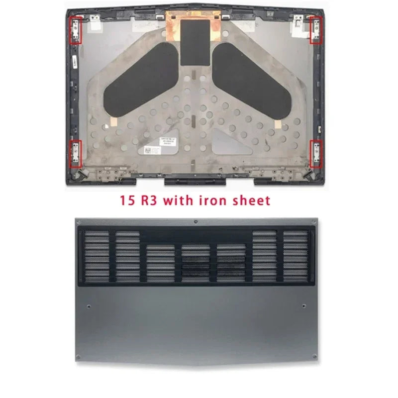 LCD Screen Back Shell, Screen Front Frame Hinge for DELL Alienware 15 R3 R4 Laptop Cover, Palm Rest Bottom Shell ABCDE Cover  Dell Laptop repair parts