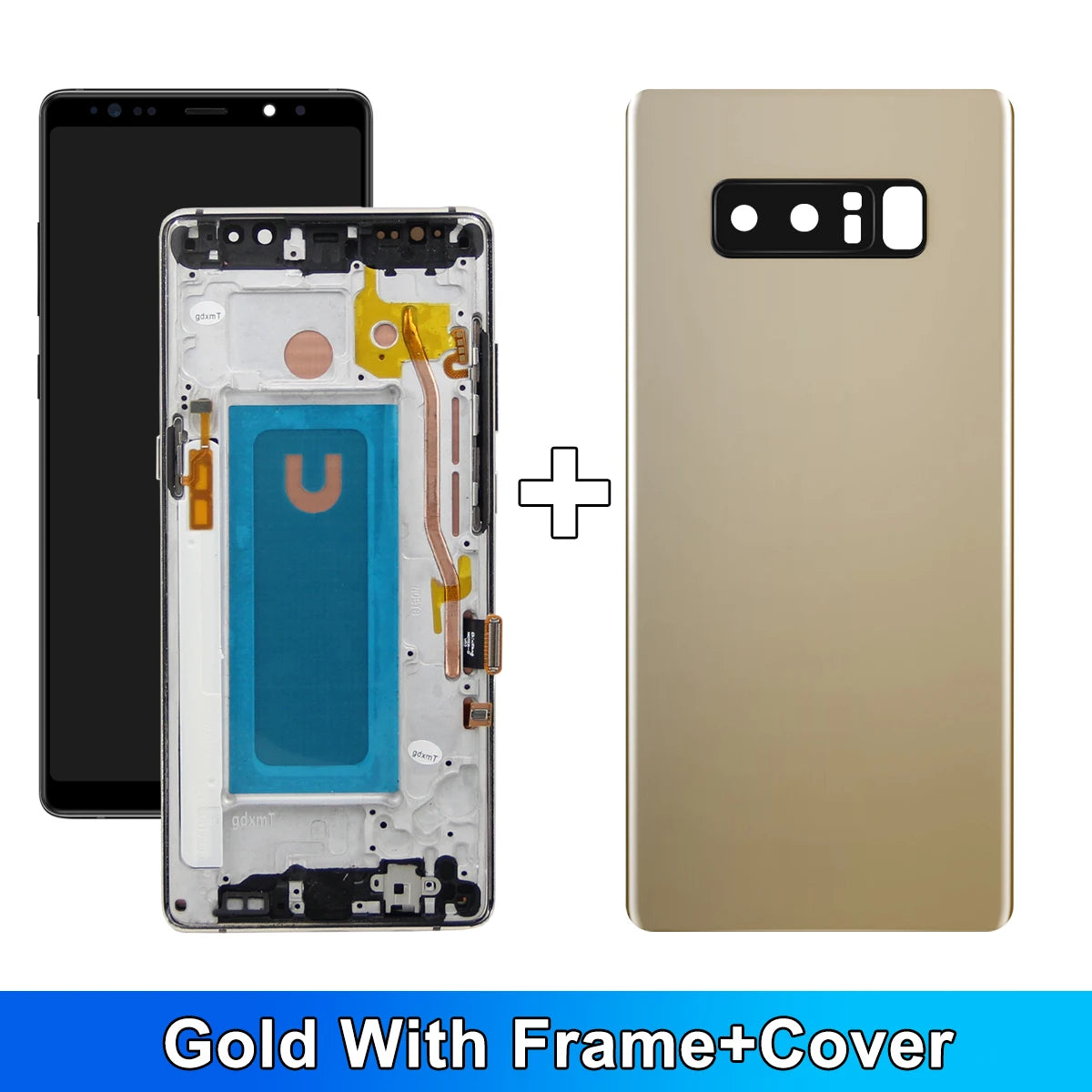 Note 8 LCD With Frame For Samsung Note8 N950F N950U N950W N950FD LCD Display Touch Screen Digitizer Assembly Display 100% Tested Samsung phone repair parts