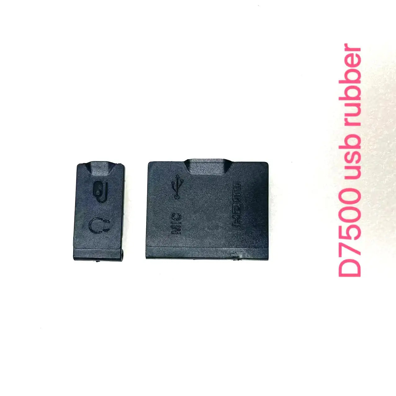 New USB Rubber Set for Nikon D7500 USB Rubber MIC HDMI Rubber 2pcs Repair Parts  Digital Camera repair parts