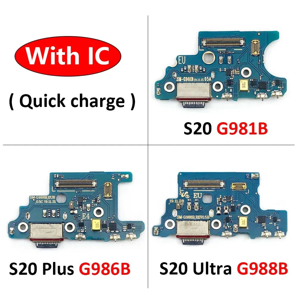 USB Charging Port Microphone Dock Connector Board Flex Cable For Samsung S20 Plus Ultra G986B G988B G981B Repair Parts Samsung phone repair parts