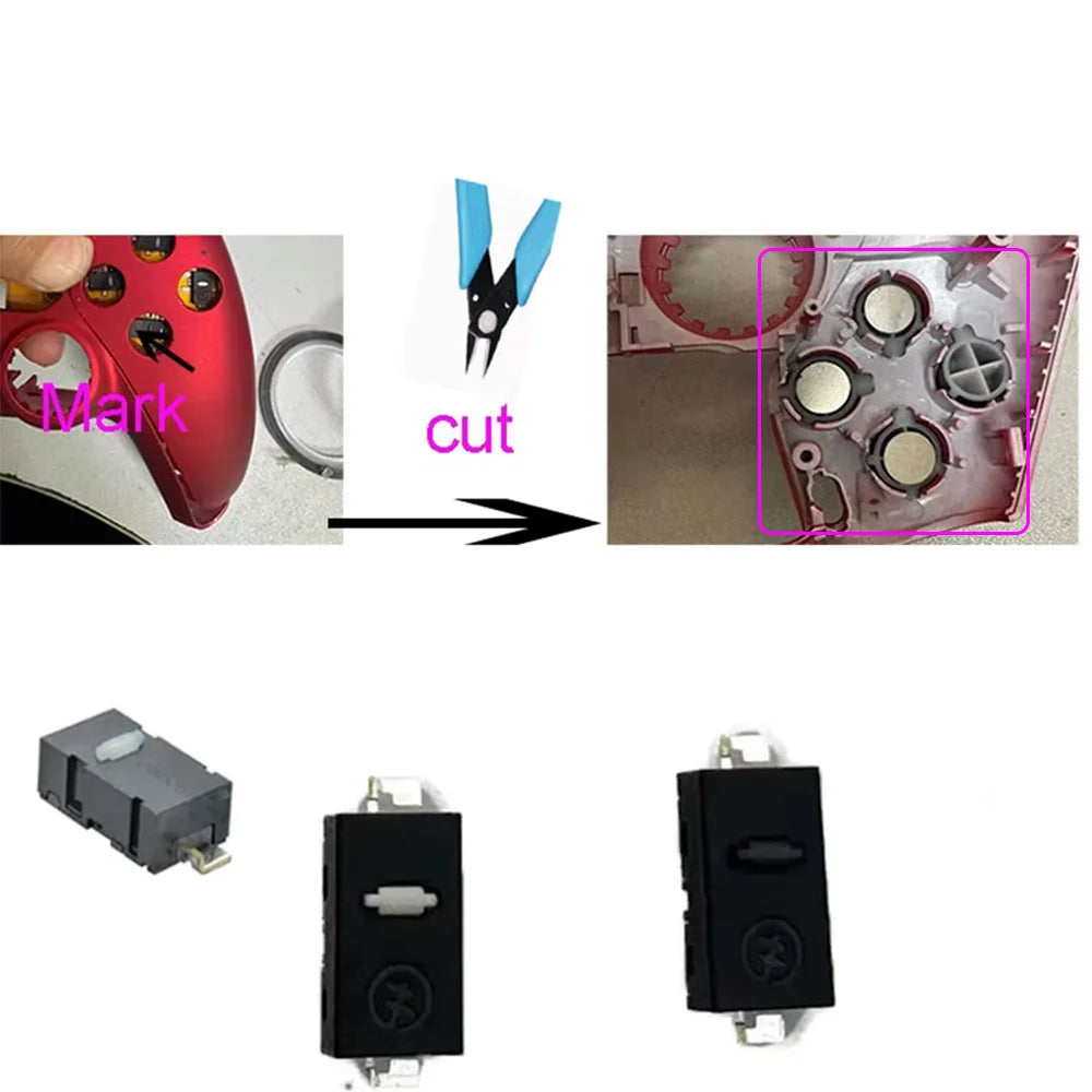 For PS5 V1 V2 V3 DS5 Edge Controller Smart Front Buttons For Dualsense Clicky Front Flex Buttons  Face Dpad Buttons Trigger Game console repair parts
