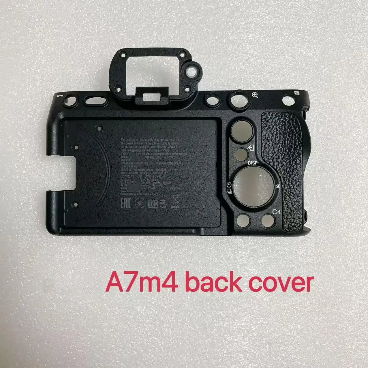 New Original Back Cover With Thumb Rubber for Sony ILCE-7M4 A7M4 Camera Rear Shell Repair Part  Digital Camera repair parts