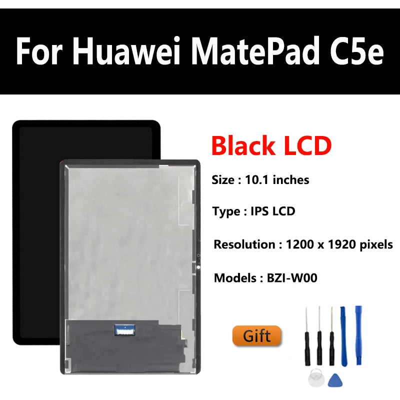 OEM 10.1" For Huawei MatePad C5e BZI-W00 LCD Display Touch Sensor Glass Screen Digitizer Assembly Tablet repair parts