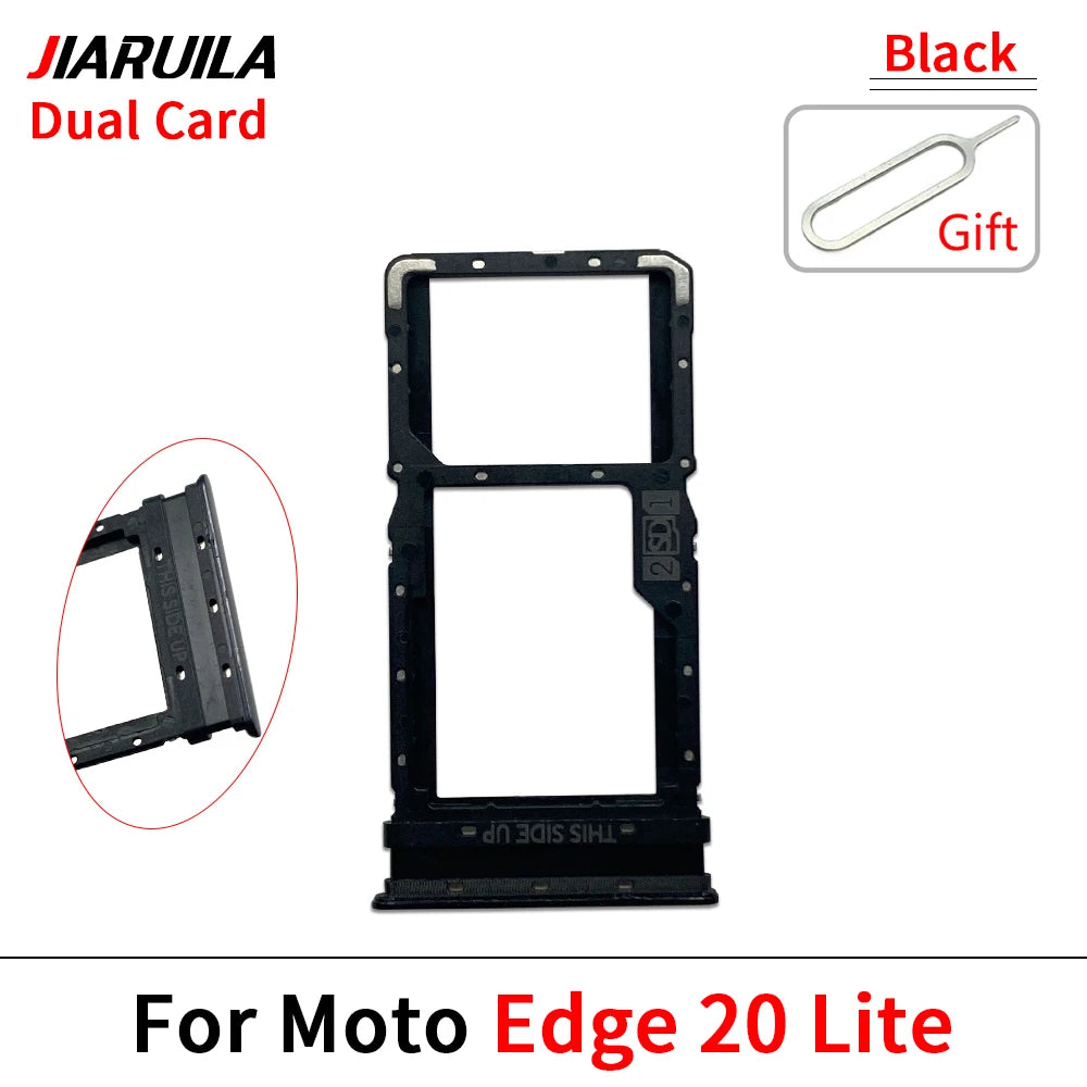 10Pcs, Micro Nano SIM Card Holder Tray Slot Holder Adapter Socket For Motorola Moto Edge 20 30 40 50 Pro Neo Fusion Lite Ultra Motorola phone repair parts