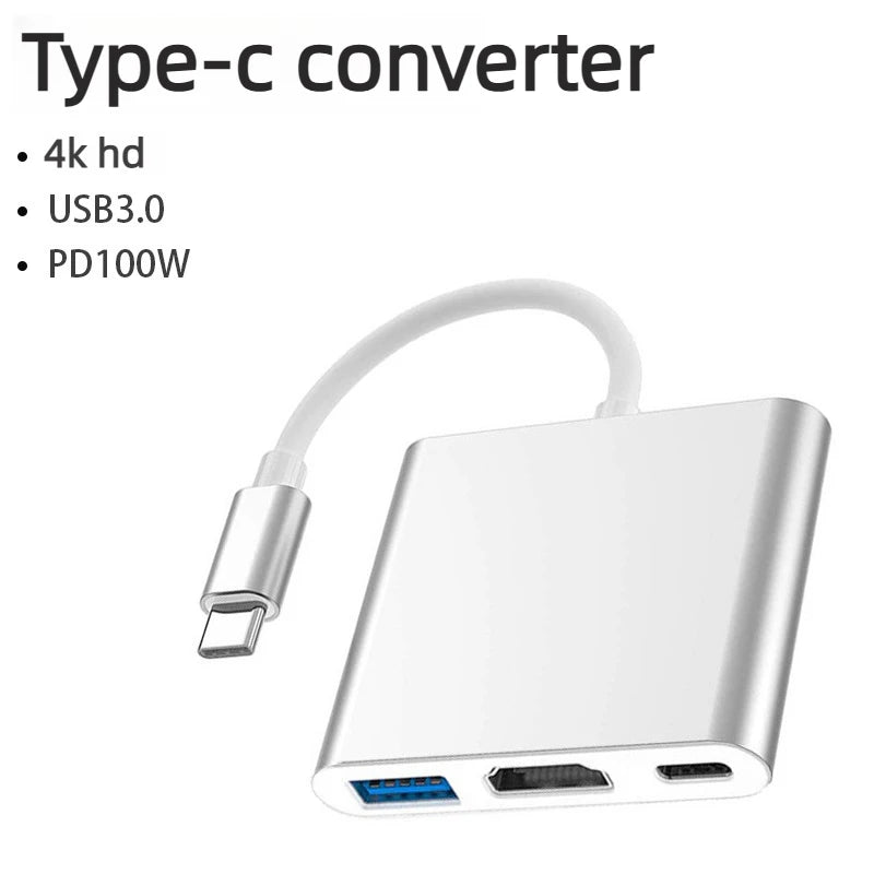 8K 4K 2K 30/60/240Hz USB Type C Docking Station to HDMI VGA RJ45 Adapter USB 3.0 HUB Splitter For Laptop phone Laptop Accessories
