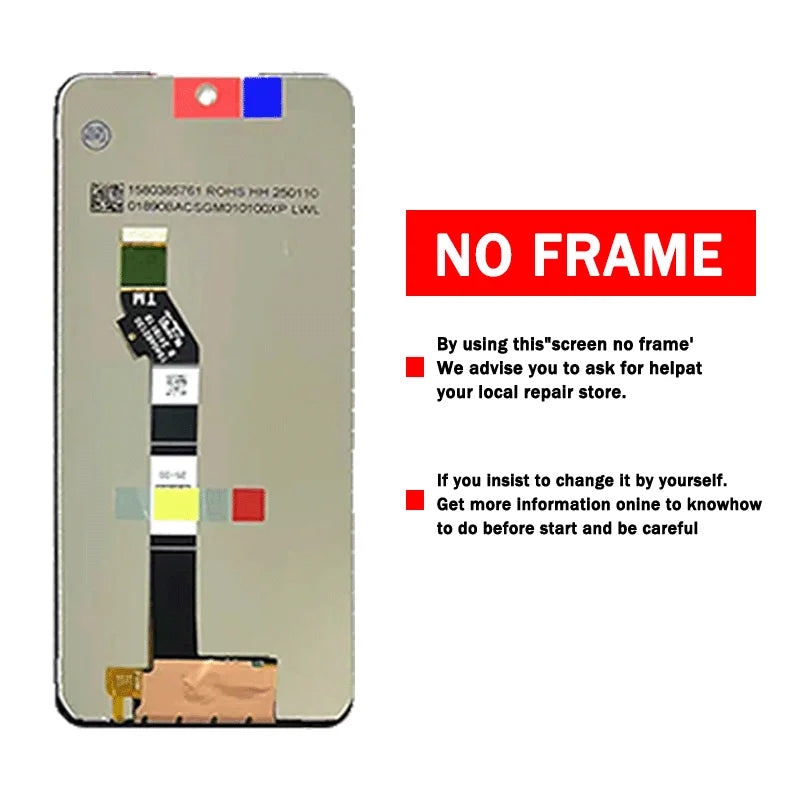 Tested 6.72'' For Motorola Moto G56 5G XT2529-2 LCD Display With Touch Screen Digitizer Assambly For Moto G56 LCD Motorola phone repair parts