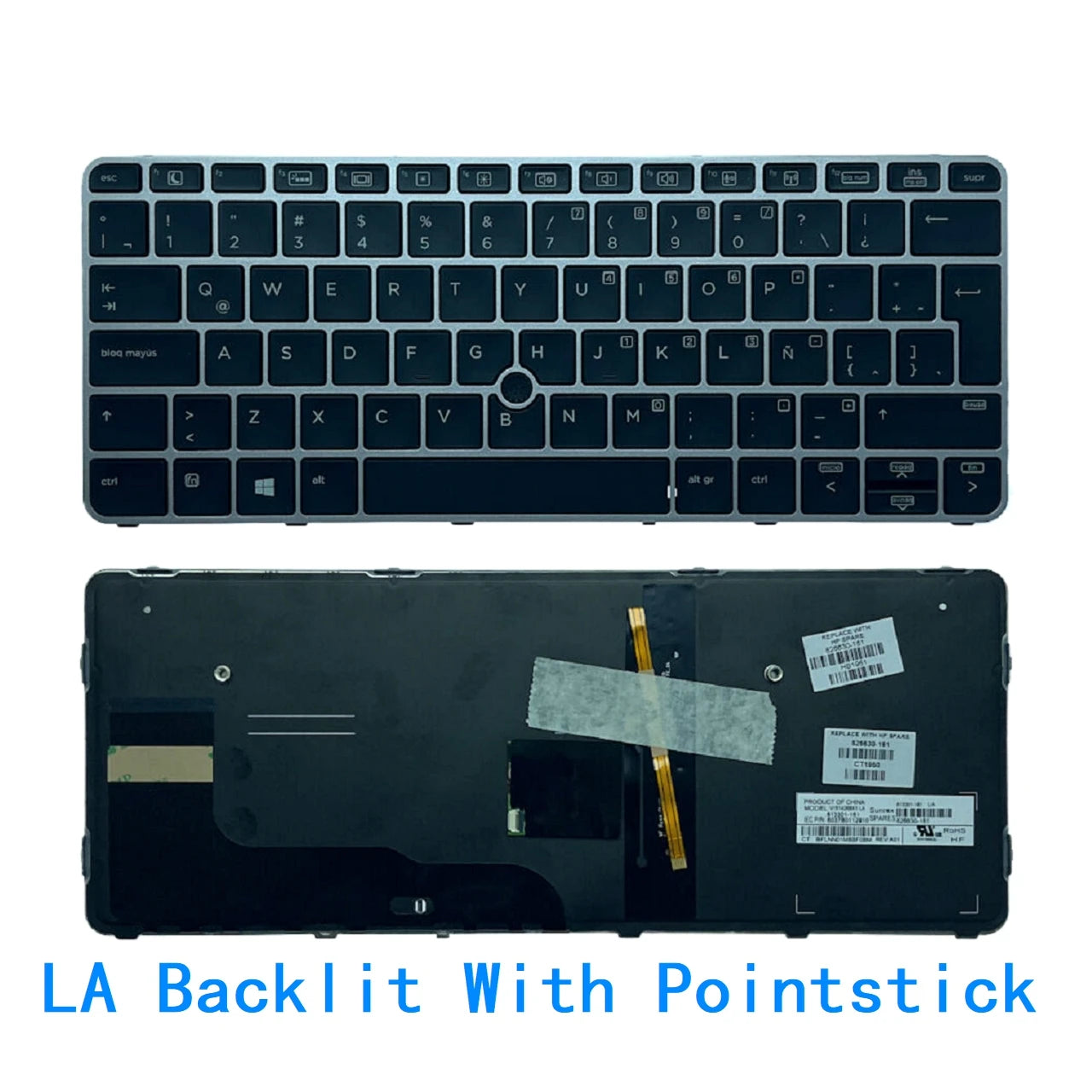 New US Spanish Latin Arab Language  Backlit Keyboard For HP EliteBook 820 G3 820 G4 828 G3 725 G3 725 G4  HP laptop repair parts
