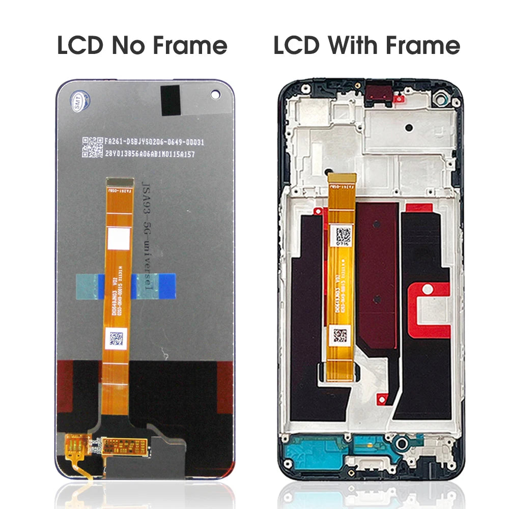 Screen Assembly for Oppo A54 5G CPH2195 OPG02 Lcd Display Digital Touch Screen with Frame for Oppo A54 5G Screen Replacement OPPO phone repair parts