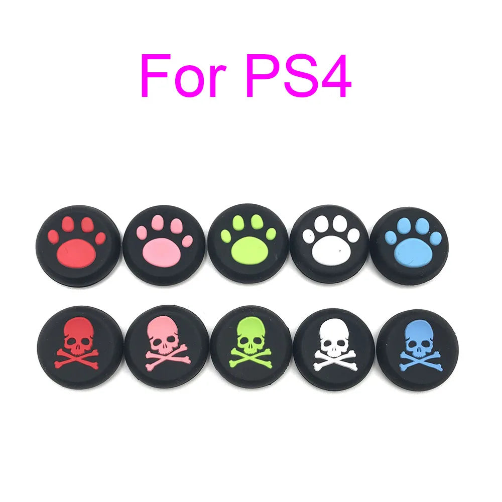 10Pcs Silicone Thumb Grip Cap For Playstation5 PS4 XBOX Series S Switch Pro Joystick Controller Accessories ThumbStick Grip Caps Game console repair parts