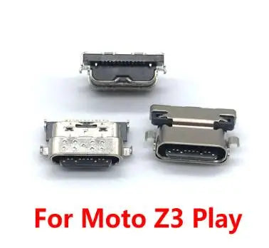 50Pcs/Lot, Charger Micro USB Charging Port Dock Connector Socket For Motorola Moto Z3 Z2 Play Z3play Motorola phone repair parts