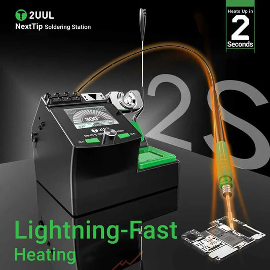 2UUL NT210 Soldering Station Compatible C210/C245/C115 Handle for Phones PCB Electronic Welding Rework Station Tools Set Professional Repair Tools