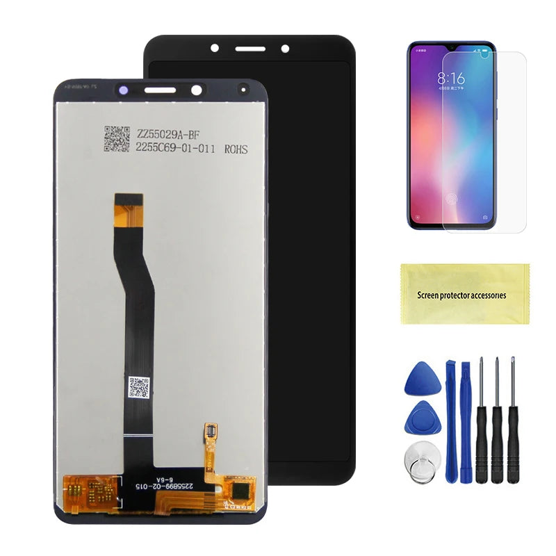 Screen for Xiaomi Redmi 6 Redmi 6A Lcd Display Digital Touch Screen with Frame Assembly for Xiaomi Redmi 6A M1804C3CG M1804C3CH Xiaomi phone repair parts